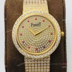 High End Replica Gold Piaget Diamond Watch Swiss Quartz Watch For Lovers